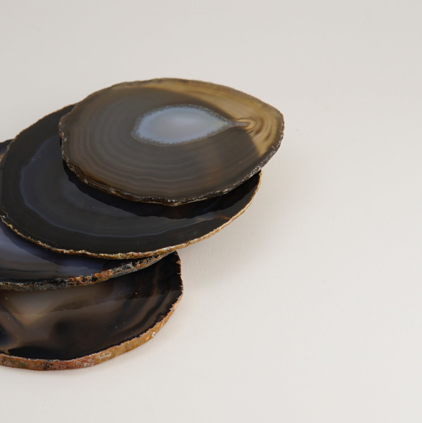 Agate coasters - set of 4 pieces