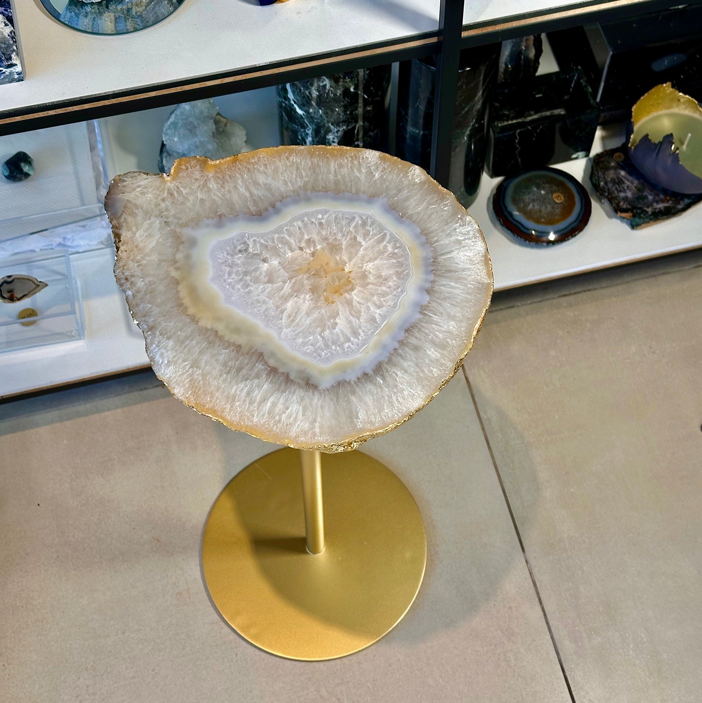 Agate side table