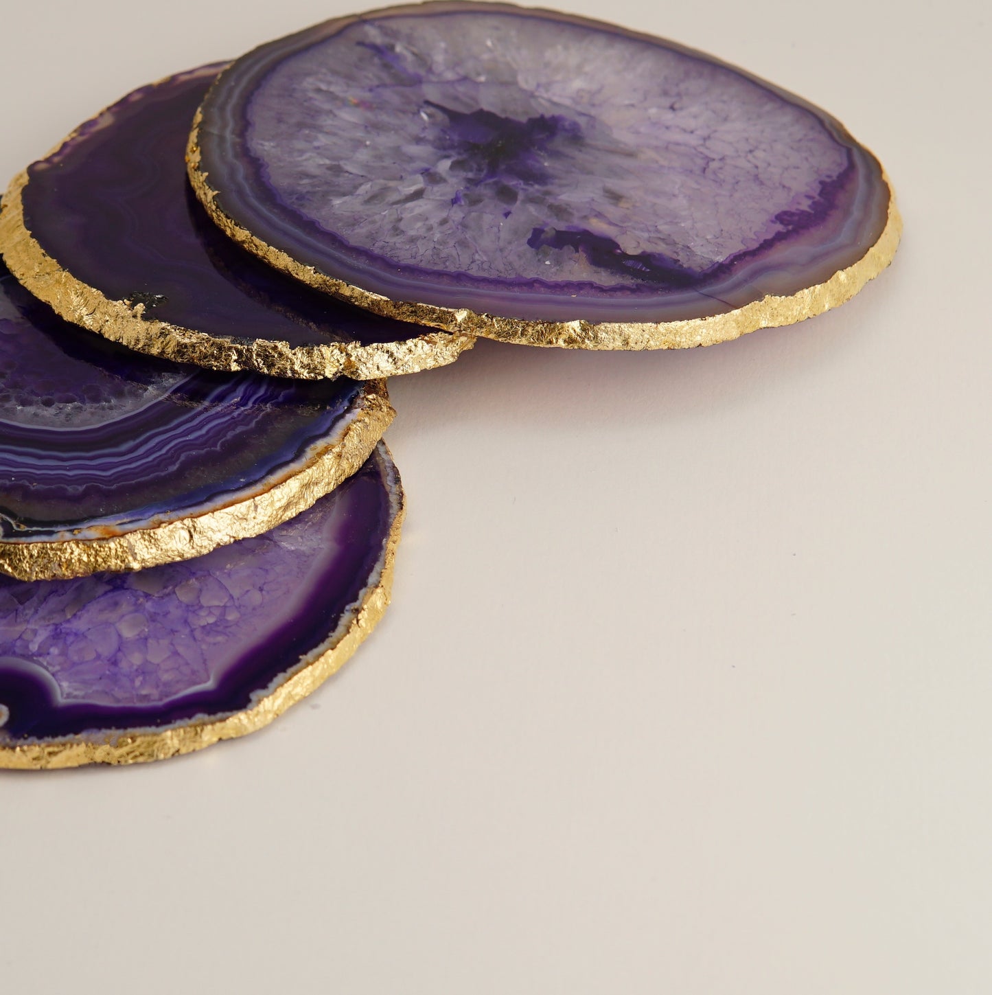 Agate coasters - set of 4 pieces