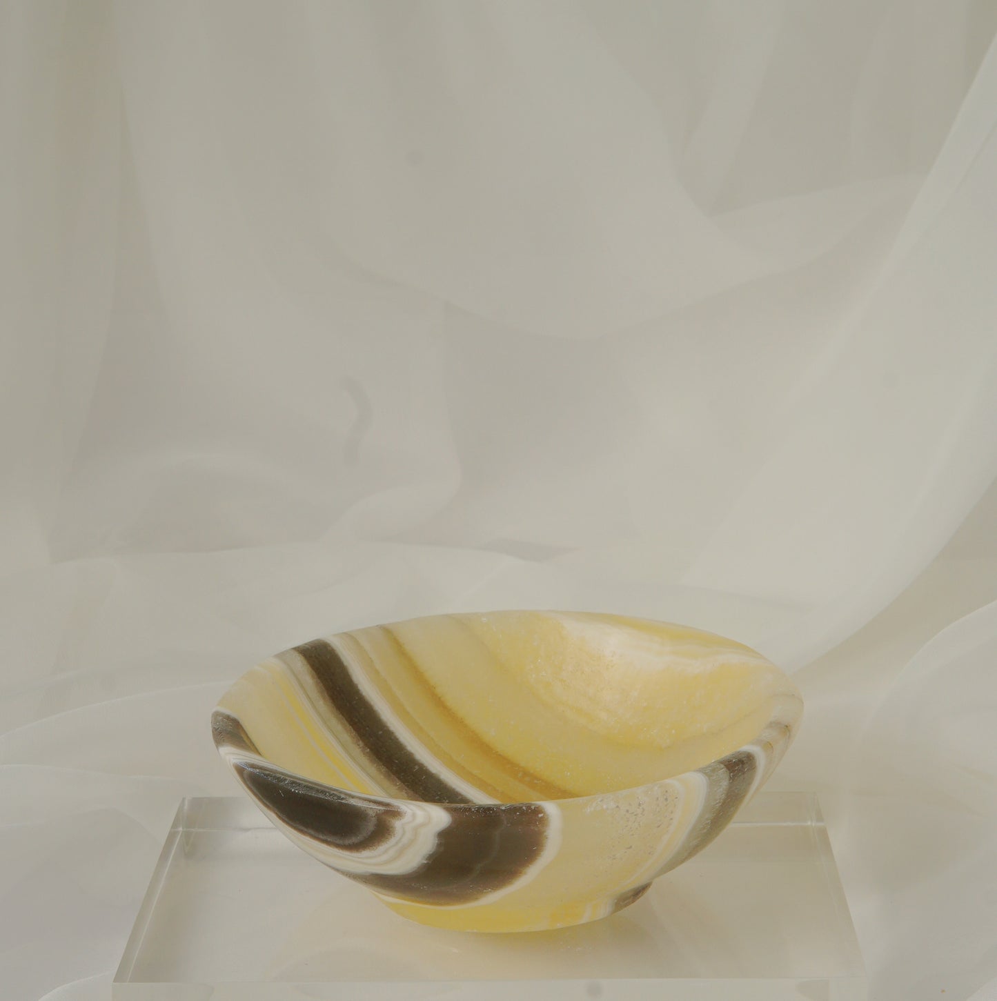 Round Aragonite Bowl