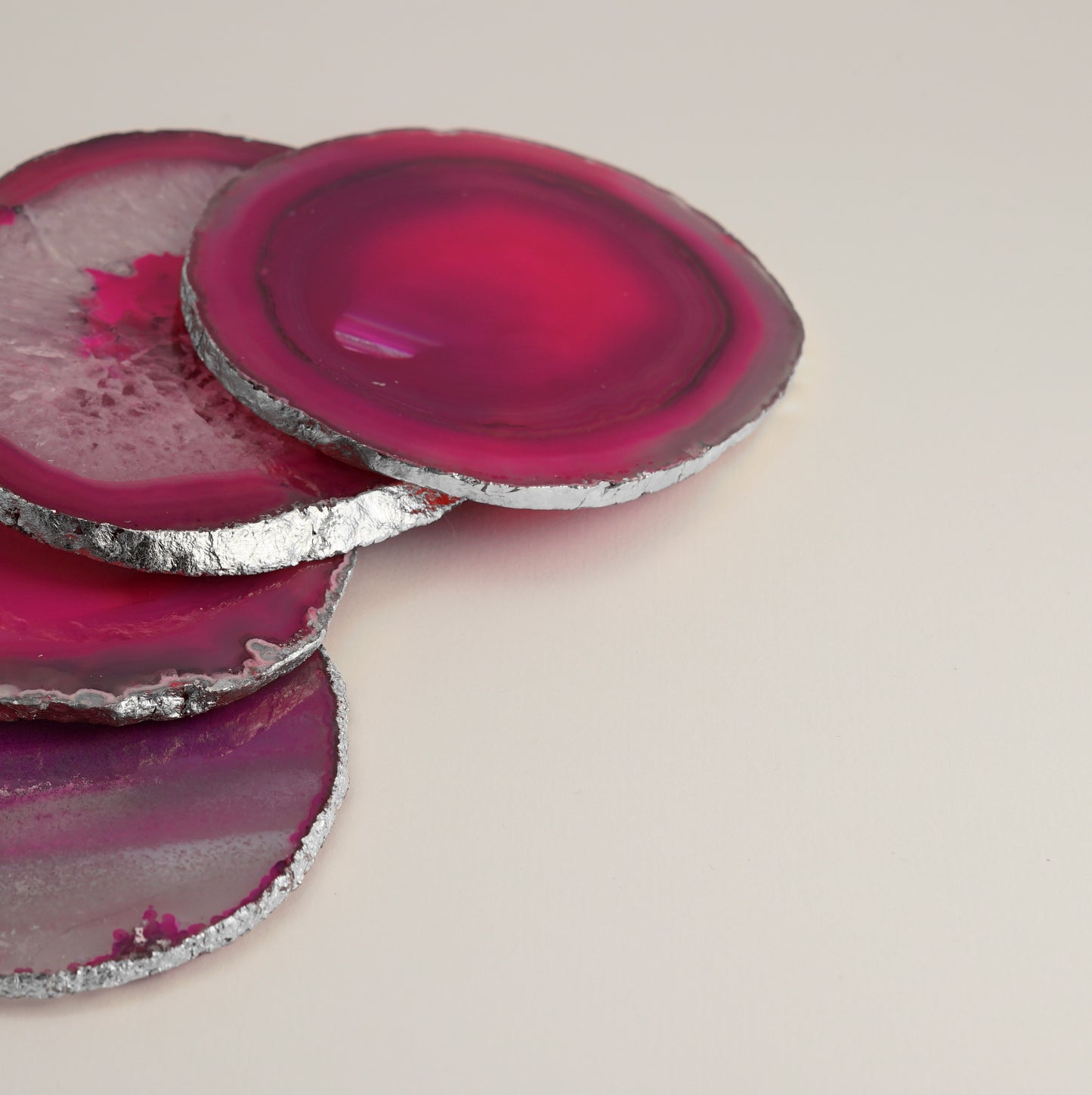 Agate coasters - set of 4 pieces