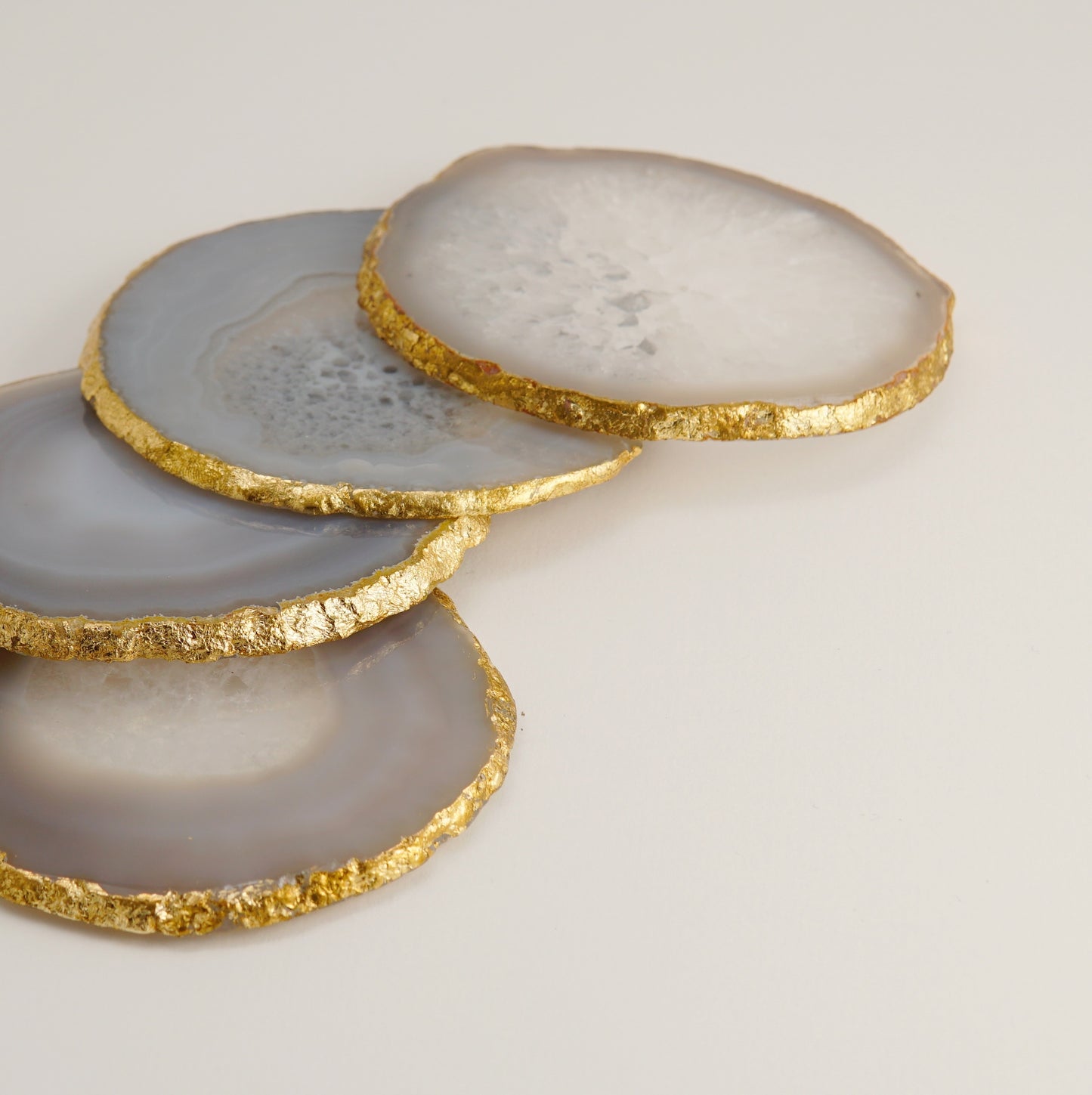 Agate coasters - set of 4 pieces
