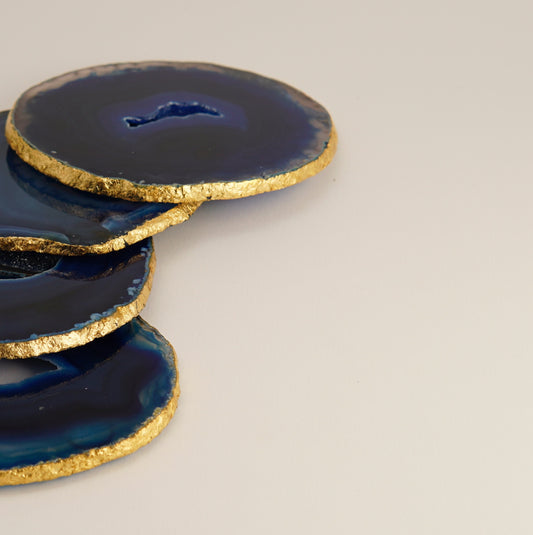 Agate coasters - set of 4 pieces