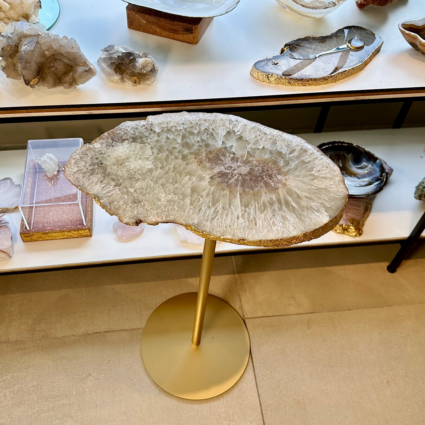 Agate side table