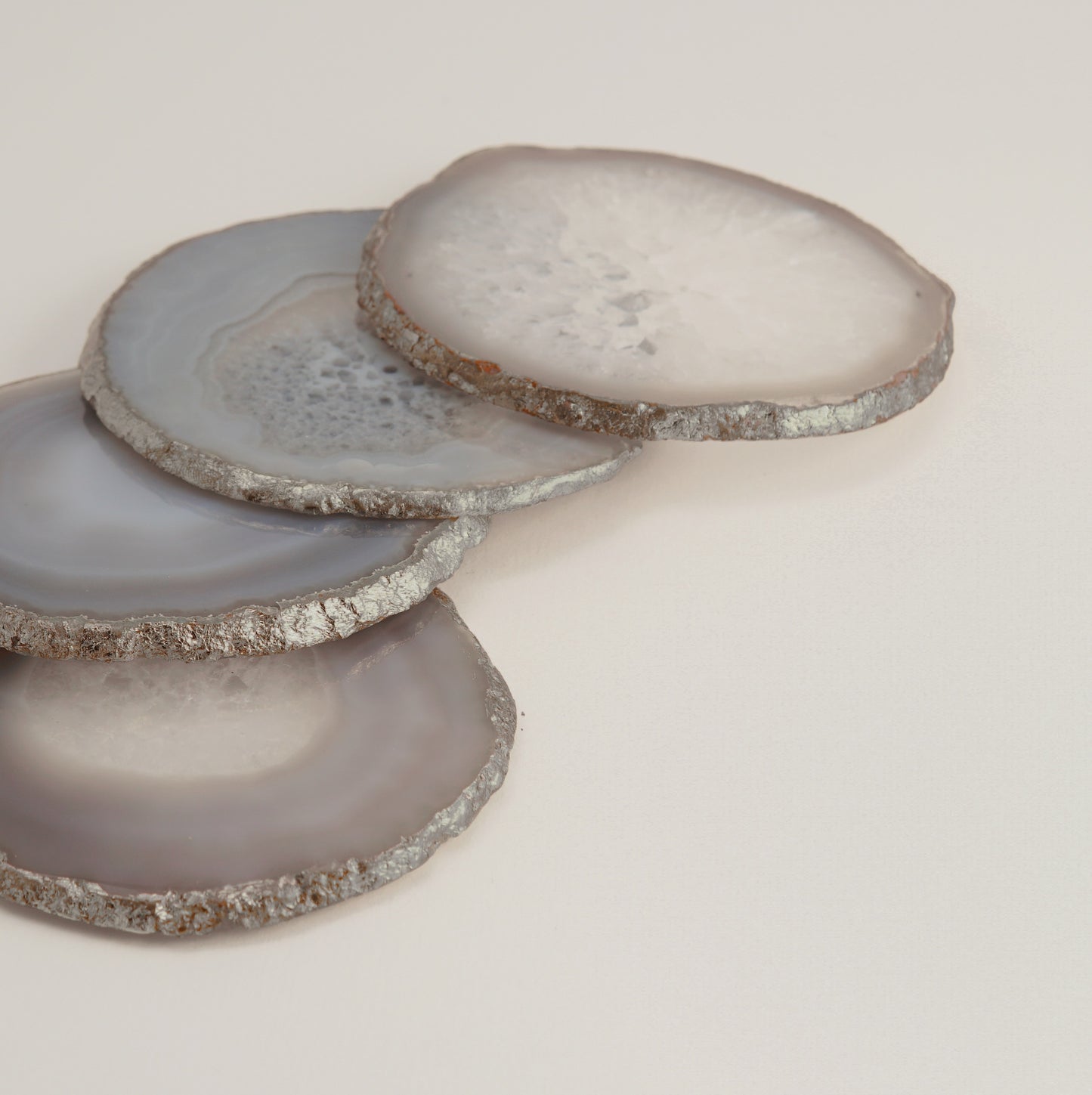 Agate coasters - set of 4 pieces