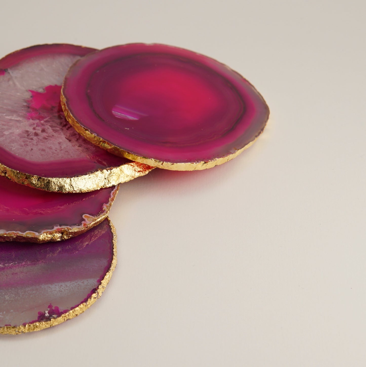 Agate coasters - set of 4 pieces