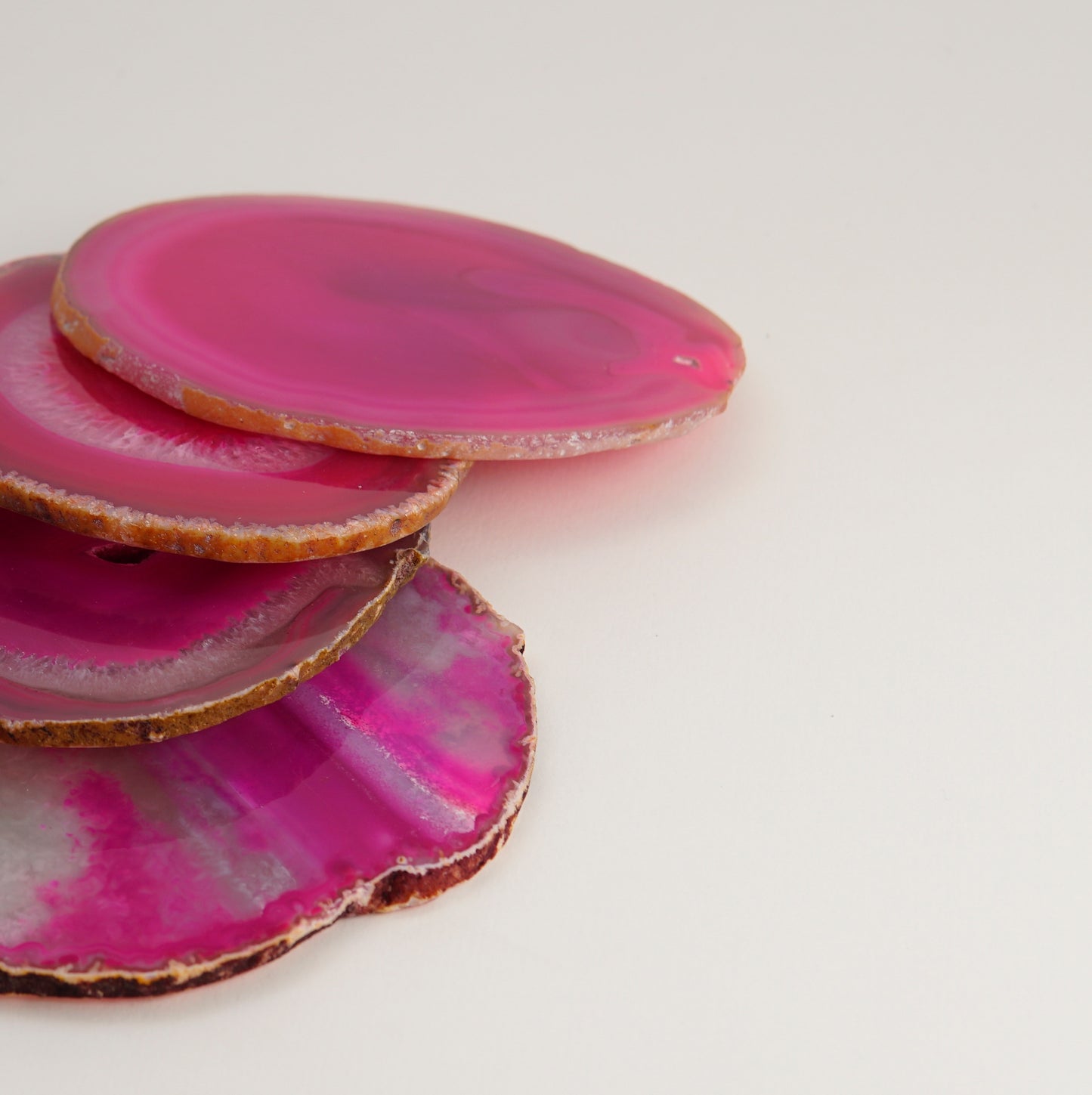 Agate coasters - set of 4 pieces