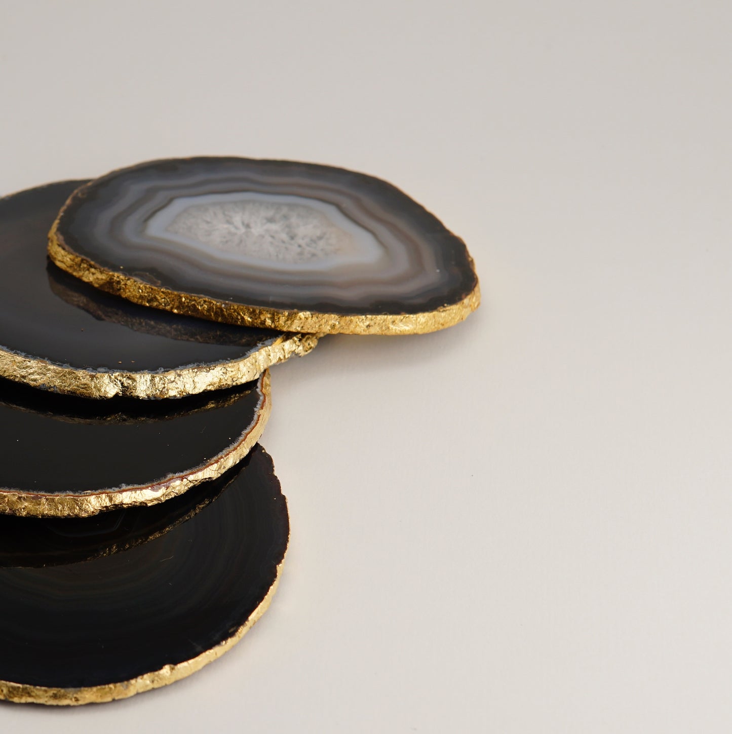 Agate coasters - set of 4 pieces