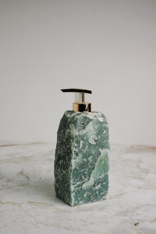Jabonera de cuarzo verde