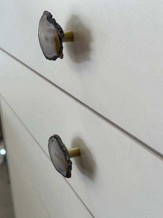 Puxador em Pedra Natural - Ágatas