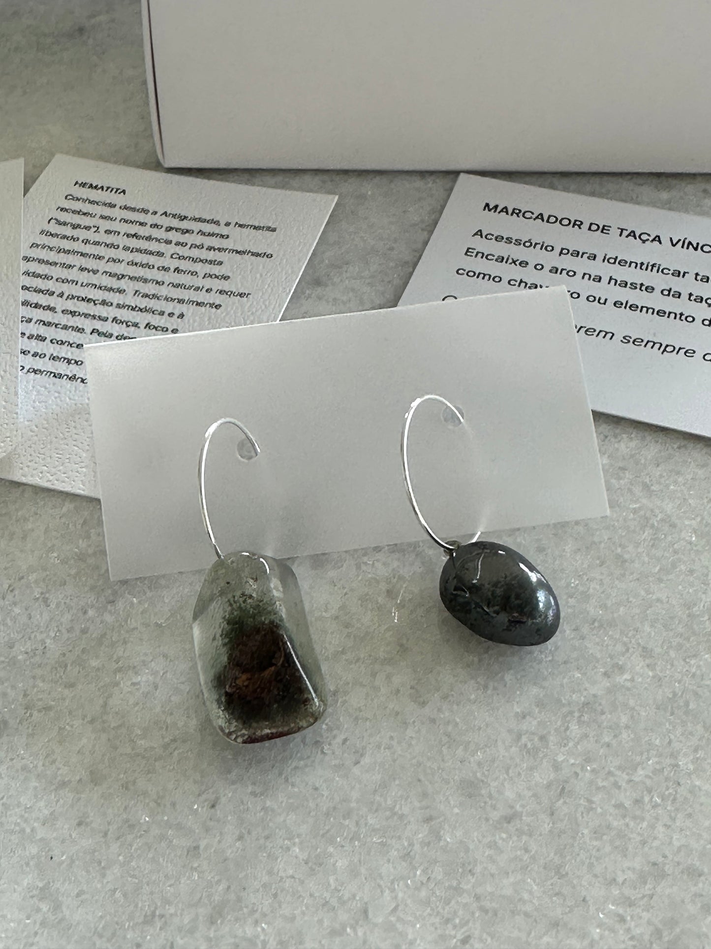 Marcadores de Taça com Pedras Naturais